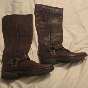 Frye Brown Heeled Boots